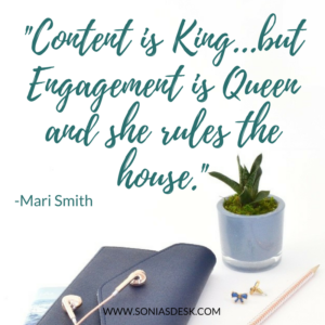 Content is King, but Engagement is Queen and she rules the house.