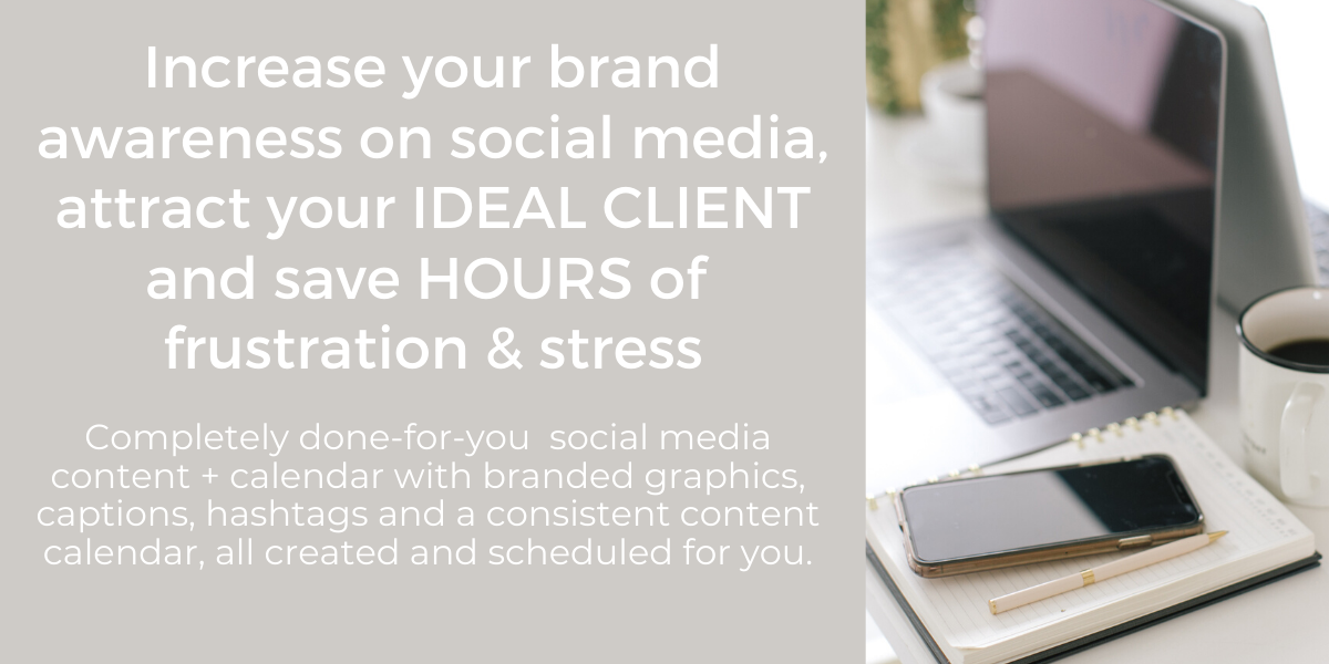 social media content creation package header